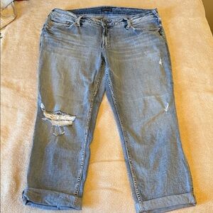 Silver Jeans Light Blue Boyfriend Jeans